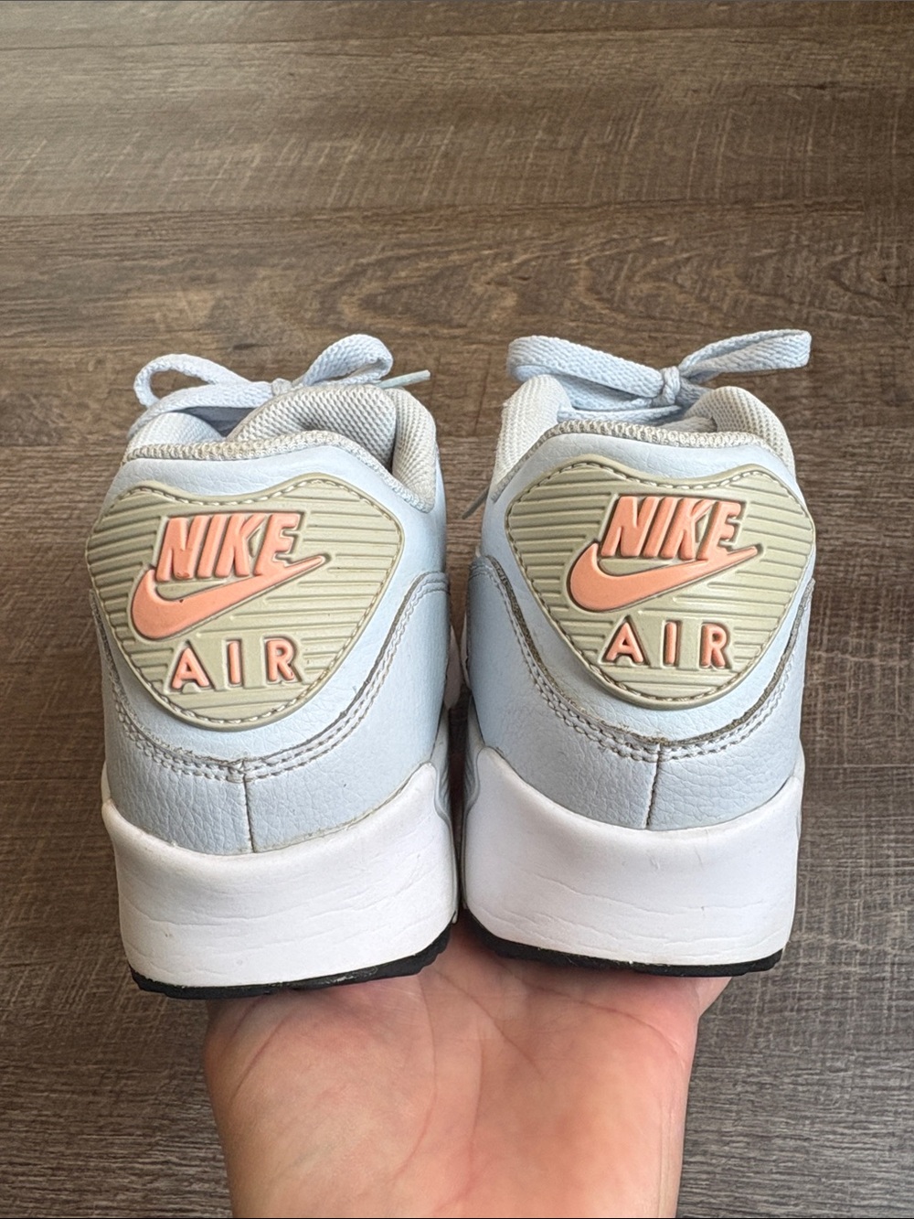 Nike Air Max 90 Leather GS Sneakers Size 6.5Y/Women’s 8 Half Blue Athletic - Picture 6 of 9
